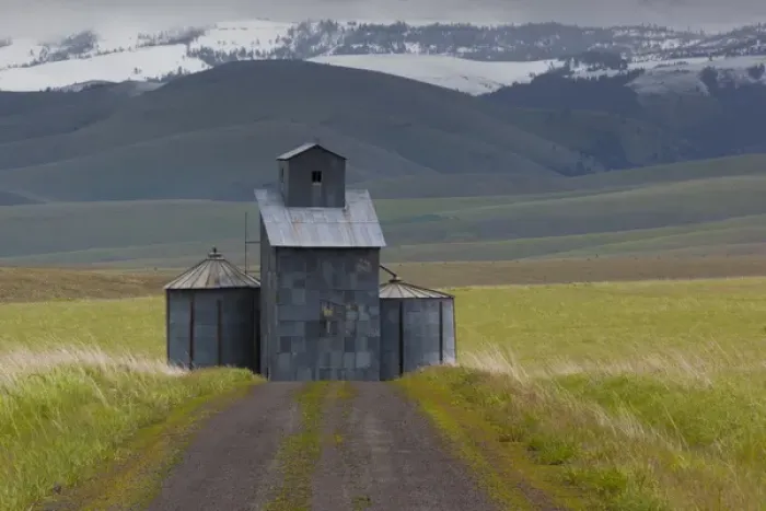 Framed Print : Rural landscape, Oregon, USA