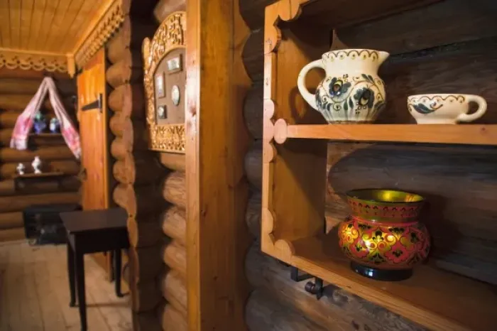 Framed Print : Russia, Black Sea Coast, Sochi-area, Dagomys, interior of traditional Russian tea house Framed Print : Russia, Black Sea Coast, Sochi-area, Dagomys, interior of traditional Russian tea house