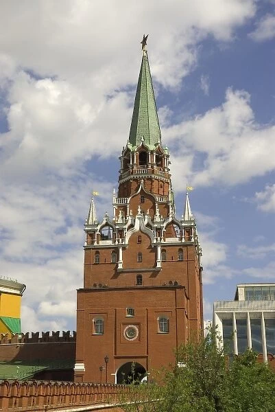 Russia. Moscow. Kremlin. Trinity Gate tower