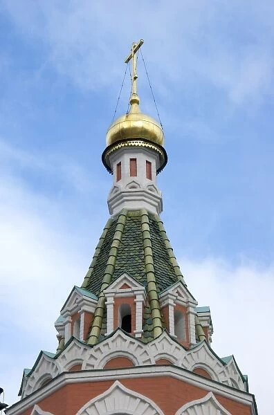 Russia, Moscow, Red Square, Kazan Cathedral steeple, RESTRICTED: Not available for