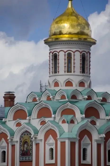 Framed Print : Russia, Moscow, Red Square. Our Lady of Kazan Cathedral. The only church on Red Square
