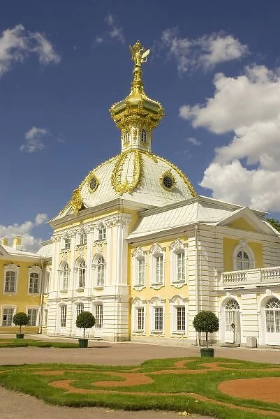 Russia. Petrodvorets. Peterhof Palace. Peter the Greats summer palace. Grand Palace