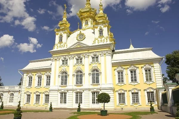 Russia. Petrodvorets. Peterhof Palace. Peter the Greats Summer Palace. Facade
