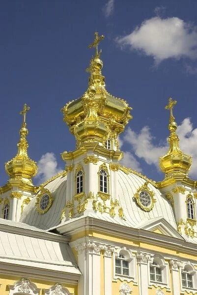 Russia. Petrodvorets. Peterhof Palace. Peter the Greats summer palace. Golden