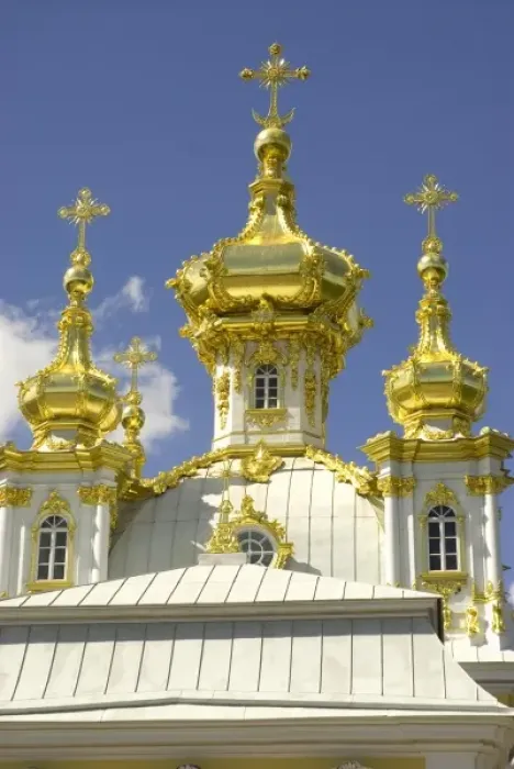 Framed Print : Russia. Petrodvorets. Peterhof Palace. Peter the Greats Summer Palace. Grand Palace