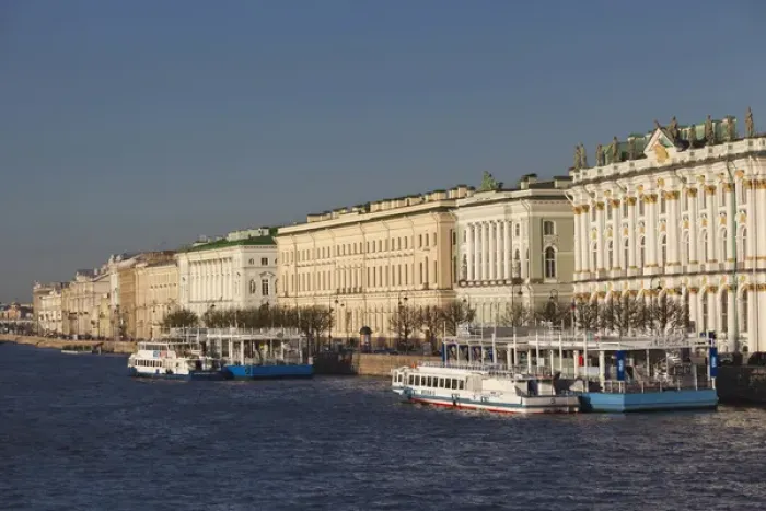 Framed Print : Russia, Saint Petersburg, Center, Winter Palace and Hermitage Museum, late afternoon