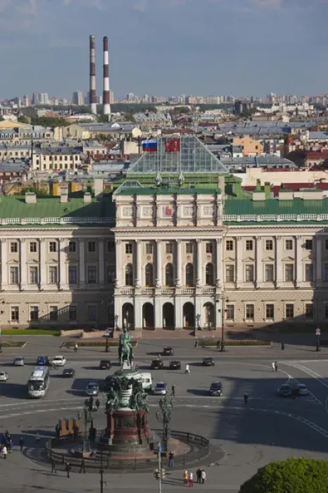 Framed Print : Russia, Saint Petersburg, Center, Mariinsky Palace elevated view from St. Isaac Cathedral Framed Print : Russia, Saint Petersburg, Center, Mariinsky Palace elevated view from St. Isaac Cathedral