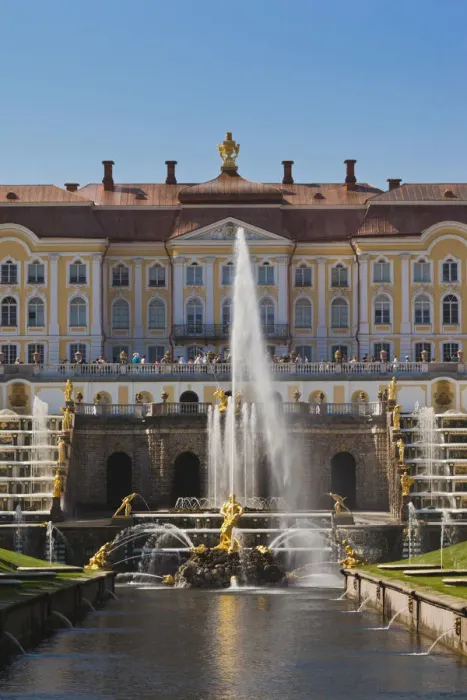 Framed Print : Russia, Saint Petersburg, Peterhof, Grand Palace Framed Print : Russia, Saint Petersburg, Peterhof, Grand Palace