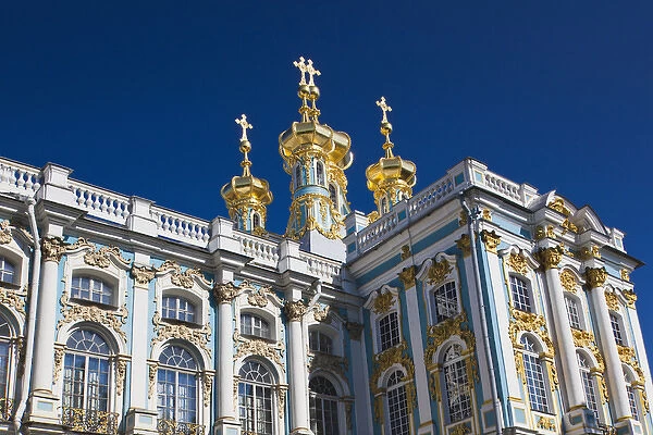 Russia, Saint Petersburg, Pushkin-Tsarskoye Selo, Catherine Palace Chapel detail