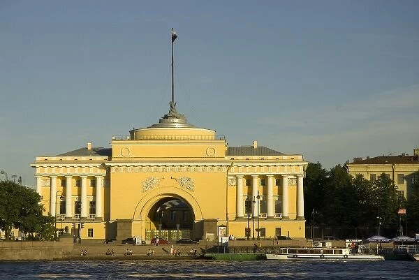 Russia. St. Petersburg. The Admiralty. View from the Neva River