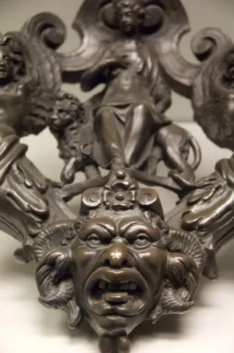 Framed Print : Russia, St. Petersburg, The Hermitage (aka Winter Palace). 14th Century door knocker