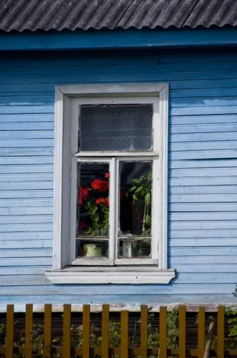 Framed Print : Russia, Volga-Baltic Waterway, Goritzy. Typical home. (RF) Framed Print : Russia, Volga-Baltic Waterway, Goritzy. Typical home. (RF)