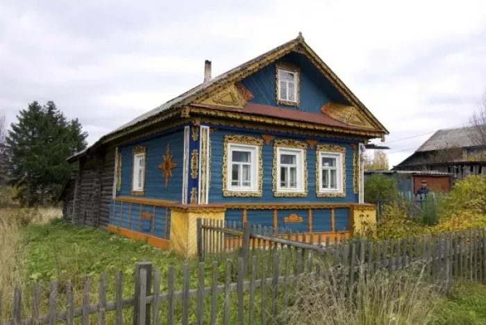 Framed Print : Russia, Vologda, Goritzy, local home, RESTRICTED: Not available for use by any River