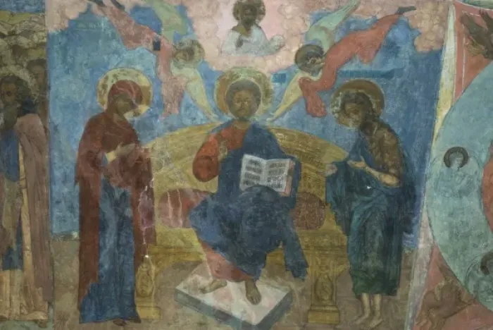 Framed Print : Russia, Yaroslavl, fresco in Cathedral of St. Elijah the Prophet, RESTRICTED: Not Framed Print : Russia, Yaroslavl, fresco in Cathedral of St. Elijah the Prophet, RESTRICTED: Not