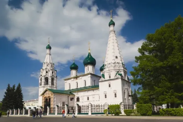 Framed Print : Russia, Yaroslavl Oblast, Golden Ring, Yaroslavl, Church of Elijah the Prophet