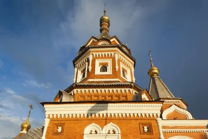 Framed Print : Russia, Yaroslavl Oblast, Golden Ring, Yaroslavl, Chapel of Alexander Nevsky, sunset