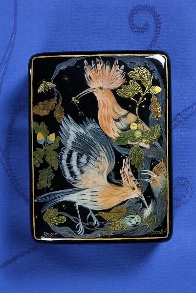 Russia, Yaroslavl, Uglich, hand-painted lacquer box, RESTRICTED: Not available for