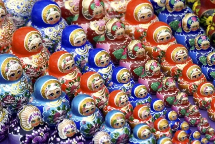 Framed Print : Russia, Yaroslavl, Uglich, Matryoshka dolls, RESTRICTED: Not available for use by Framed Print : Russia, Yaroslavl, Uglich, Matryoshka dolls, RESTRICTED: Not available for use by