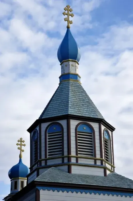 Framed Print : Russian Orthodox Church, Kenai, AK