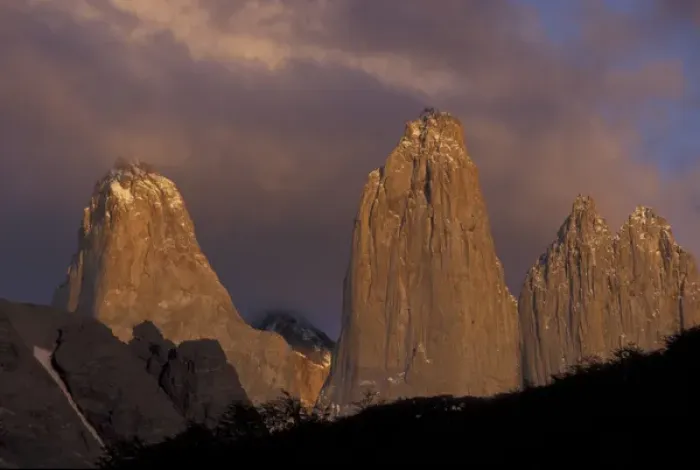Framed Print : SA, Chile, Torres del Paine National Park. Torres del Paine in morning light