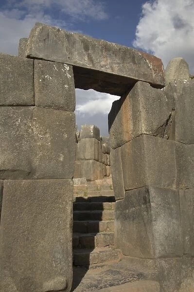 Sacsayhuaman, Inca ruins of military and religious significance. Walls are made of