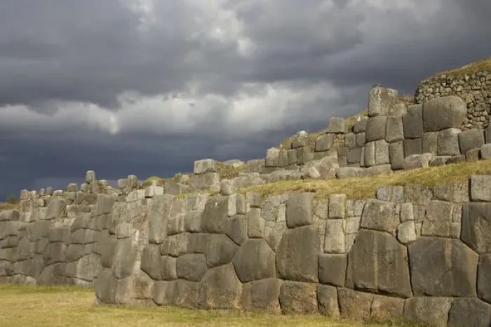 Framed Print : Sacsayhuaman, Inca ruins of military and religious significance. Walls are made