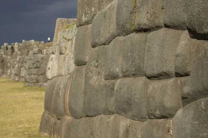 Framed Print : Sacsayhuaman, Inca ruins of military and religious significance. Walls are made