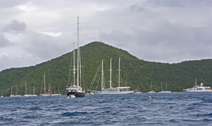 Framed Print : Sail boating at Norman Island, British Virgin Islands Framed Print : Sail boating at Norman Island, British Virgin Islands