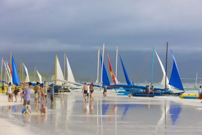 Framed Print : Sail boats on the beach, Boracay Island, Aklan Province, Philippines Framed Print : Sail boats on the beach, Boracay Island, Aklan Province, Philippines