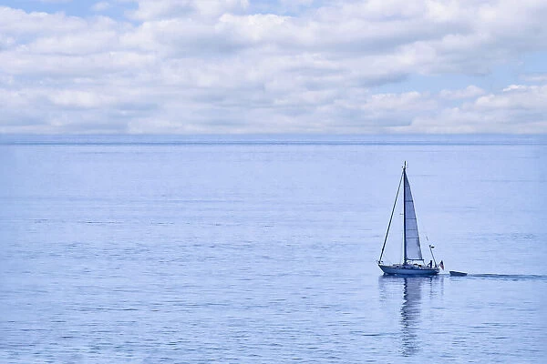 Sailboat on Nahant Bay, Massachusetts