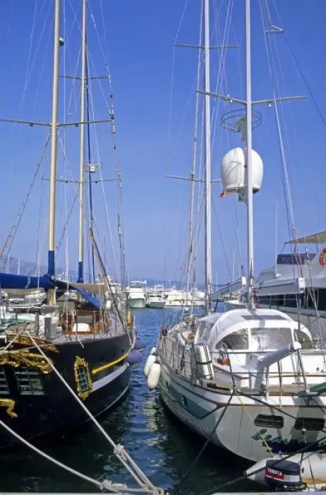 Framed Print : Sailboats docked at Puerto Banus, Spain Framed Print : Sailboats docked at Puerto Banus, Spain