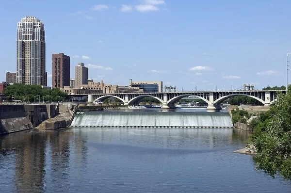 Saint Anthony Falls, Mississippi River, Saint Paul, Minnesota, United States of America