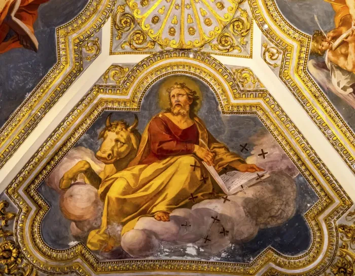 Framed Print : Saint Luke Fresco Ceiling Santa Maria Maggiore, Rome, Italy Framed Print : Saint Luke Fresco Ceiling Santa Maria Maggiore, Rome, Italy