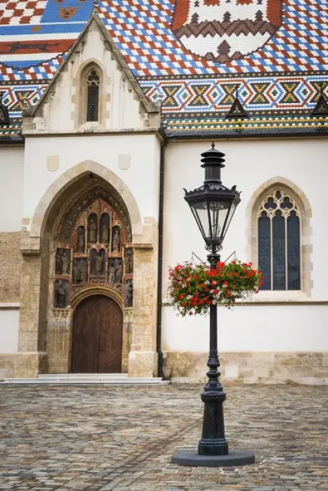 Framed Print : Saint Marks Church in old town Gradec, Zagreb, Croatia Framed Print : Saint Marks Church in old town Gradec, Zagreb, Croatia
