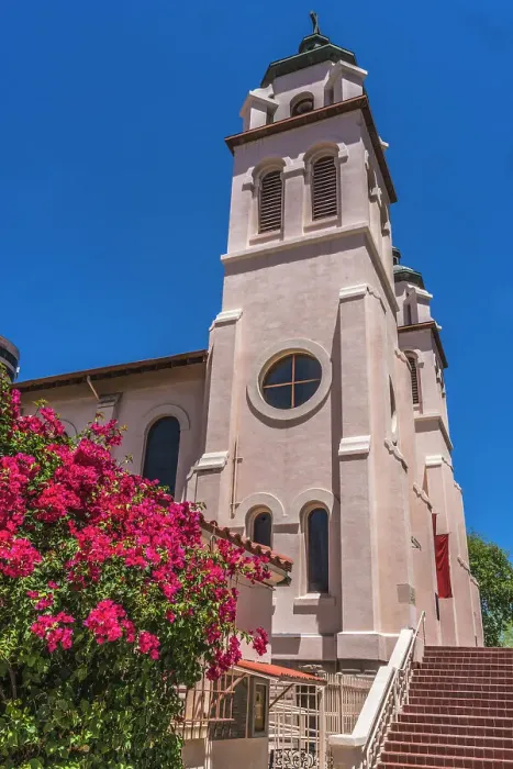 Framed Print : Saint Mary Basilica, Phoenix, Arizona. Founded 1881, rebuilt stained glass from 1915 Framed Print : Saint Mary Basilica, Phoenix, Arizona. Founded 1881, rebuilt stained glass from 1915