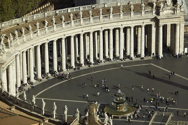 Saint Peters Square, Rome, Italy