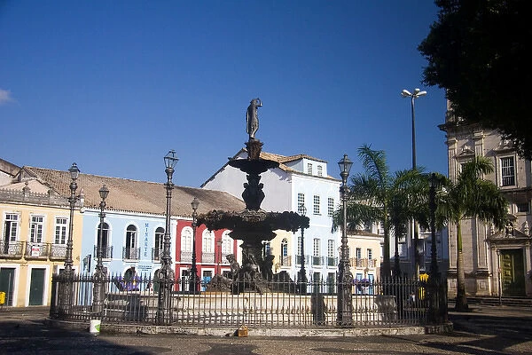 Salvador, Brazil. The old city center of Salvador, Pelhourino; has been rennovated