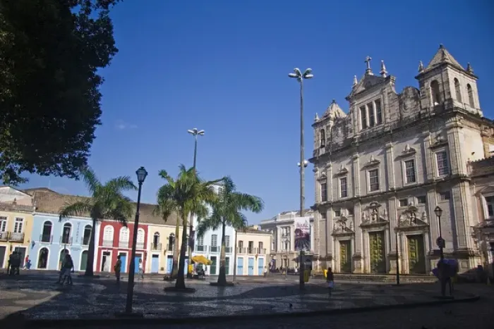 Framed Print : Salvador, Brazil. The old city center of Salvador, Pelhourino; has been rennovated Framed Print : Salvador, Brazil. The old city center of Salvador, Pelhourino; has been rennovated