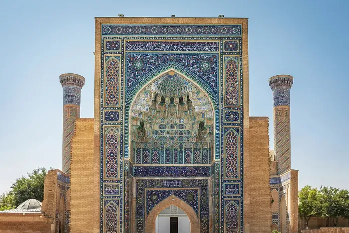 Framed Print : Samarkand, Uzbekistan, Central Asia. The beautifully decorated Gur-i Amir Mausoleum Framed Print : Samarkand, Uzbekistan, Central Asia. The beautifully decorated Gur-i Amir Mausoleum