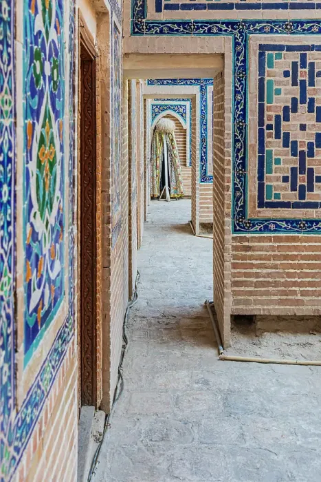 Framed Print : Samarkand, Uzbekistan, Central Asia. Decorative tile on a building in the Registan. (Editorial Use Only) Framed Print : Samarkand, Uzbekistan, Central Asia. Decorative tile on a building in the Registan. (Editorial Use Only)