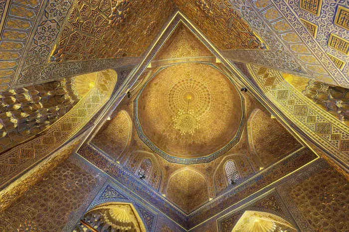 Framed Print : Samarkand, Uzbekistan, Central Asia interior view of the Gur-i Amir Mausoleum. (Editorial Use Only) Framed Print : Samarkand, Uzbekistan, Central Asia interior view of the Gur-i Amir Mausoleum. (Editorial Use Only)