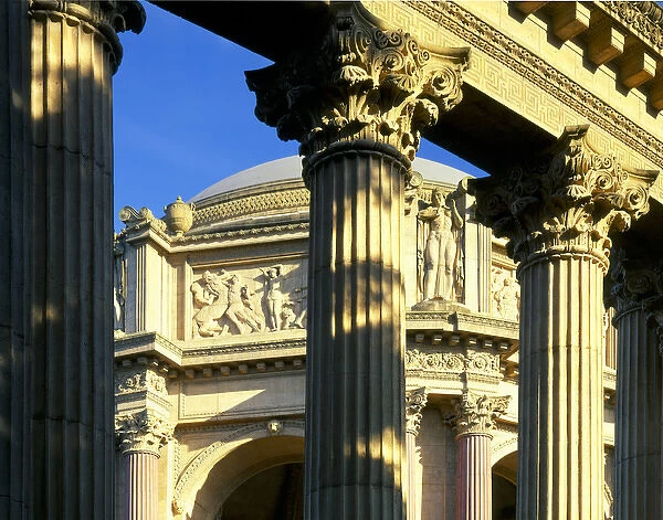 San Francisco, California. USA. Palace of Fine Arts, built for 1915 Panama-Pacific