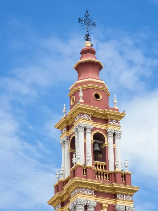 Framed Print : San Francisco Church. Town of Salta, north of Argentina, located in the foothills of the Andes
