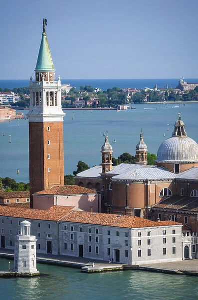 San Giorgio Maggiore church and the Venetian Lagoon, Venice, Veneto, Italy