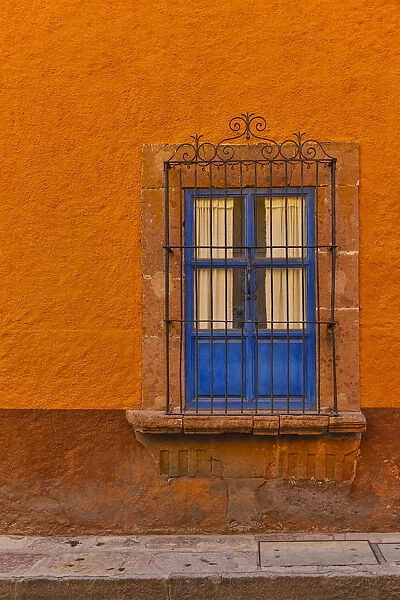 San Miguel De Allende, Mexico. Colorful buildings and windows