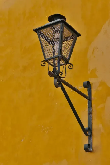 Framed Print : San Miguel De Allende, Mexico. Lantern and shadow on colorful buildings Framed Print : San Miguel De Allende, Mexico. Lantern and shadow on colorful buildings