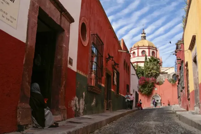 Framed Print : San Miguel de Allende, Mexico. Street scene