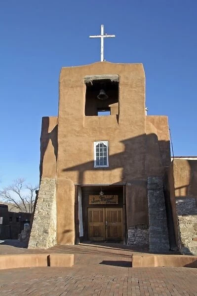 The San Miguel Mission in Santa Fe, New Mexico - said to be the oldest church in the United States