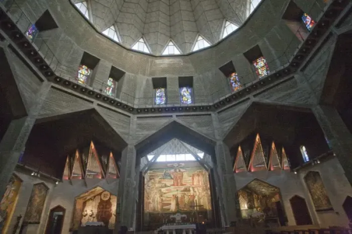 Framed Print : Sanctuary of the Basilica of the Annunciation, Nazareth, Israel