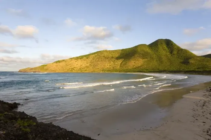 Framed Print : Sand Bank Bay, southeast peninsula, St Kitts, Caribbean Framed Print : Sand Bank Bay, southeast peninsula, St Kitts, Caribbean